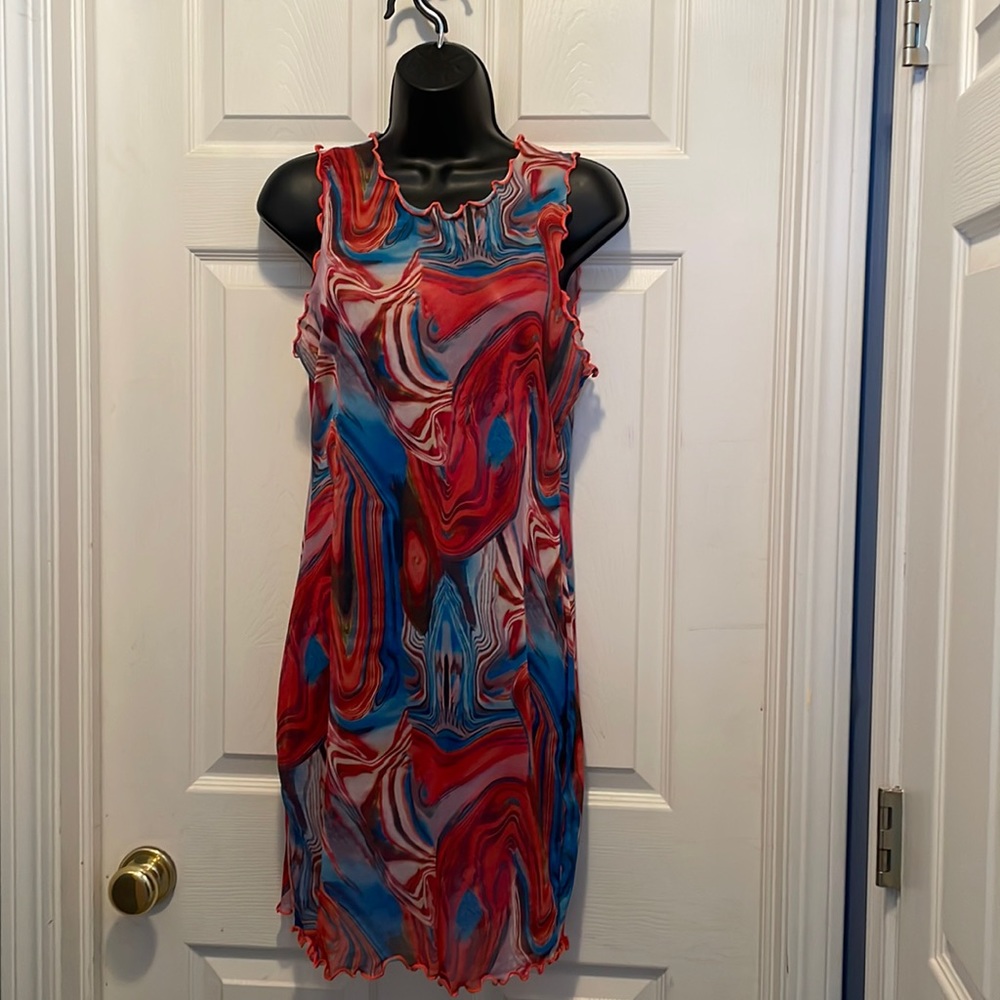 Mini Summer Dress 🩵❤️🧡